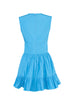 V Neck Flounce Detailed Bodice Mini Dress